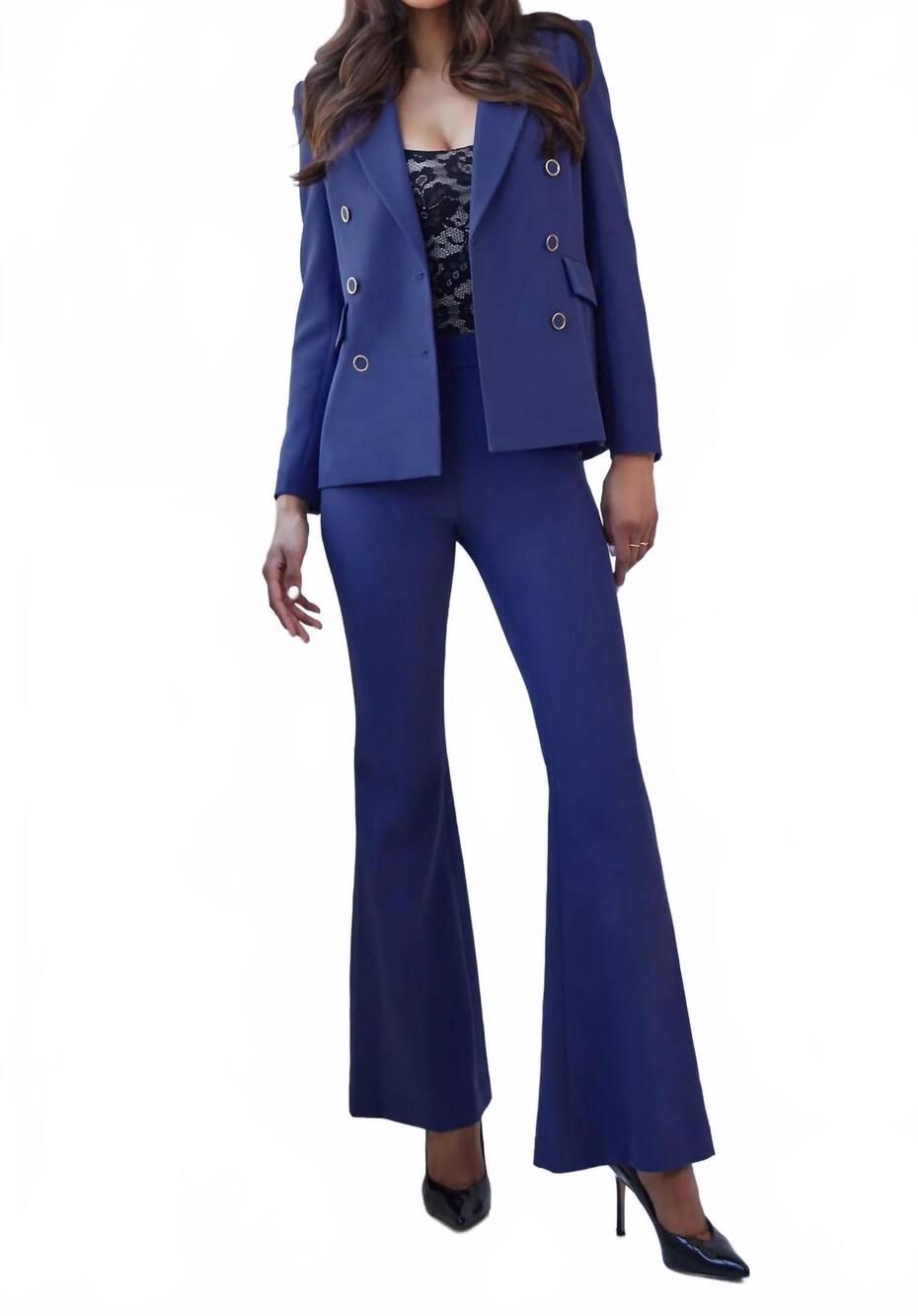 NEW GENERATION LOVE wesley crepe pants in dusk